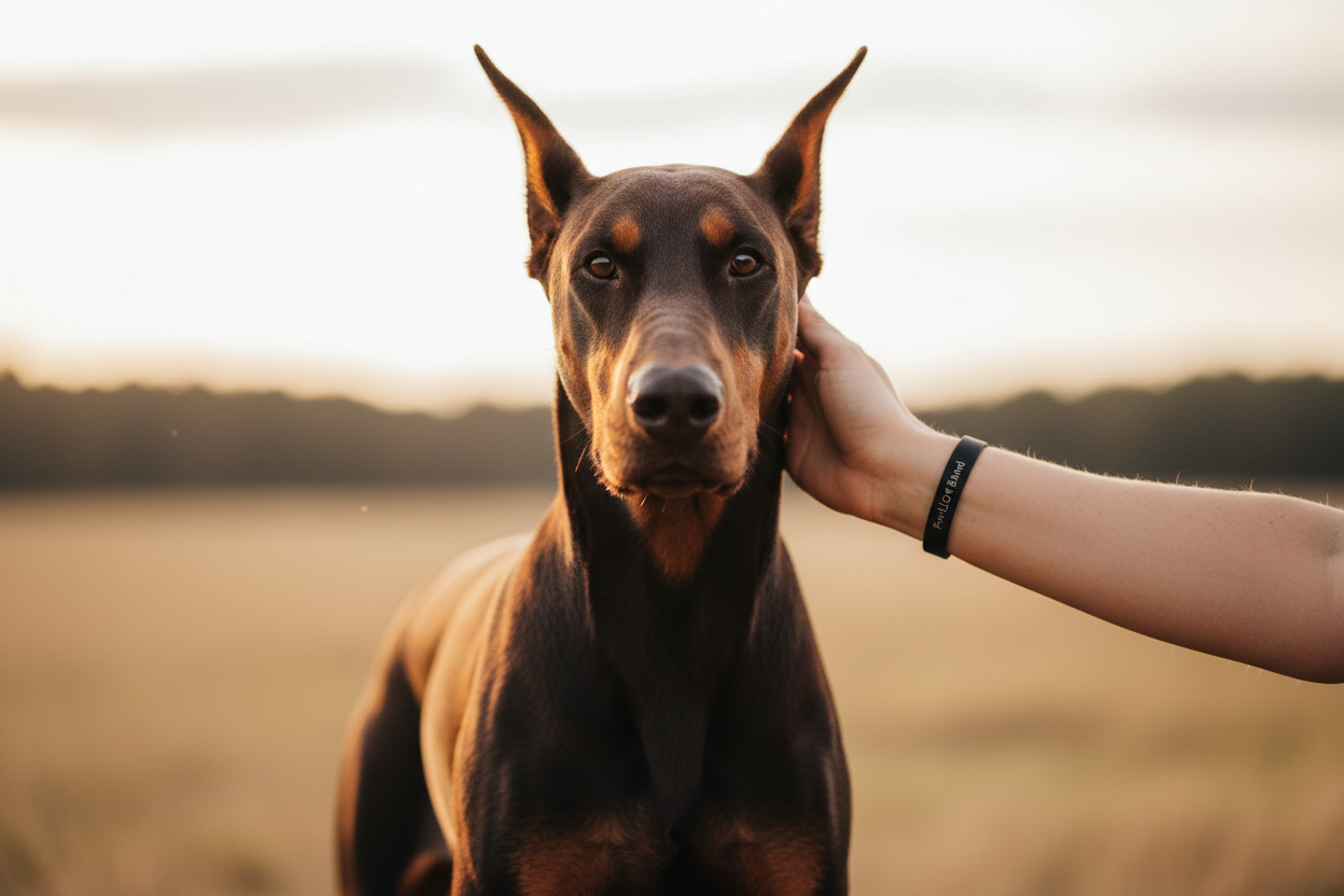 Doberman PAW LOVE BAND